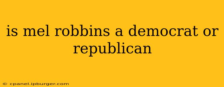 is mel robbins a democrat or republican